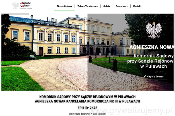 Kancelaria Komornicza nr III w Puławach Agnieszka Nowak